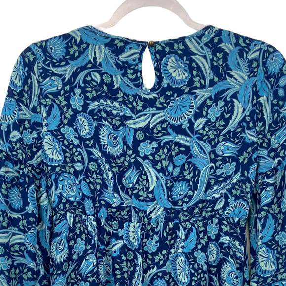 Candie's XS Boho Paisley Babydoll Dress with Pockets - Picture 6 of 9